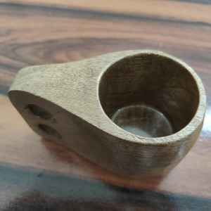 Tasse à café et thé en bois isolée moderne et écologique avec plateau Cadeaux d'affaires Design unique Bois naturel massif - Product Image 4