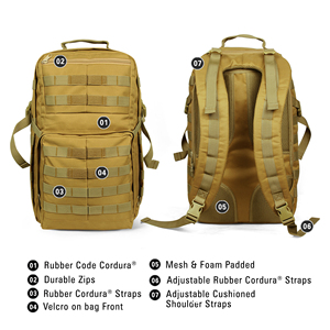 <b>Men</b> Outdoor Sport Hiking Camping Hunting Bags Rucksacks <b>Small</b> Tactical <b>Backpacks</b> Soft Waterproof Camouflage Strap OEM - Product Image 2