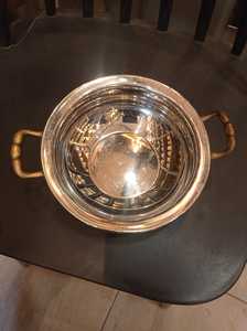 Ustensiles de cuisine traditionnels en cuivre faits à la main, plaques de cuisson et grillades indiennes, Handi en cuivre - Product Image 3