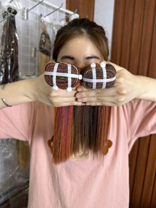 Perruque de cheveux humains vierges Remy Double Drawn 100% Perruques naturelles Vague droite Soyeuse Vietnamienne Couleur personnalisable - Product Image 3