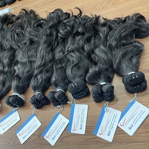 Venta caliente 2024 Venta Flash Doble dibujado Raw Extensiones de cabello de trama sin procesar Estilos ondulados-Máquina de cabello Remy vietnamita - Product Image 2