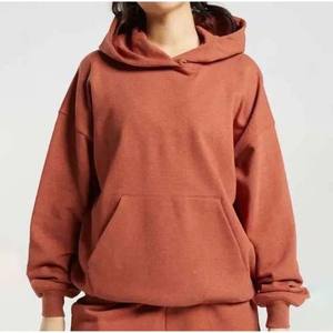 Sudaderas con capucha de algodón informales de lana estampadas y sólidas para mujer, ropa de calle cálida de invierno, suéter de moda, sudaderas con capucha holgadas - Product Image 1