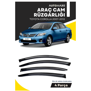 2007-2012 Toyota Corolla Auto Glass Tamaño especial Parabrisas Compatible Car Deflector - Product Image 3