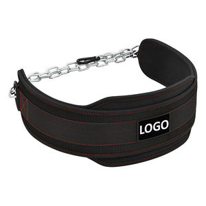 Cinturón de Neopreno de Alta Calidad con Cadena de Acero y Logotipo Personalizado, Cinturón de Ejercicio Unisex para Gimnasio, Fitness, Levantamiento de Pesas - Product Image 1