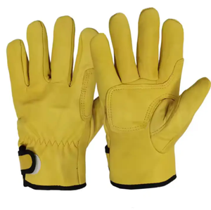 Guantes de trabajo de desgaste Industrial de construcción Guantes de trabajo de cuero de buena calidad Guantes DE TRABAJO DE SEGURIDAD DE Venta caliente - Product Image 1