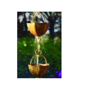 Cadena de lluvia colgante decorativa de hierro grueso, cadena de Metal con forma personalizada para exteriores, venta al por mayor - Product Image 3