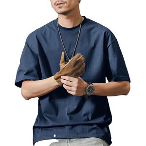 Fashionable Heavyweight Loose Men's Short Sleeve T-<b>Shirt</b> Breathable Casual Top for Summer New Style <b>Japanese</b> Basic Half Sleeve - Product Image 3