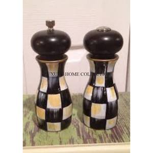 Juego de Salero y pimentero galvanizado artesanal de lujo con elementos artesanales y diseño de alta gama para un toque de clase - Product Image 2