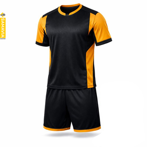 Samavia Sports Wear Custom Sublimation <b>Printed</b> Football Jerseys Professional Bulk Orders Team Name Pattern Mesh <b>Material</b> Private - Product Image 2