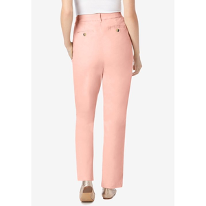 Servicio OEM personalizado Pantalones y pantalones de mujer Calidad superior Precio barato Color sólido Cómodo Pantalones chinos con estilo de BD - Product Image 2