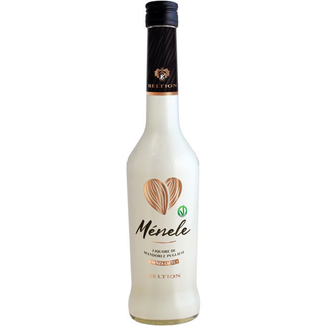 ユニークなプレミアムイタリアンアーモンドリキュールMENELE LIQUORE DI MANDORLA VEGANOK 16500 ML