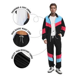 Ensemble de survêtement imperméable léger en nylon OEM à deux pièces avec veste zippée et pantalon à séchage rapide - Product Image 3