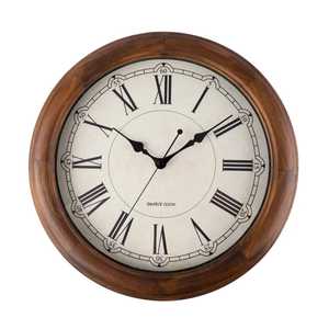 Nghệ thuật Deco được thiết kế bằng gỗ tàu bánh xe đồng hồ với số <span class=keywords><strong>Roman</strong></span> thủ công cơ khí tường trang trí có tính năng lịch - Product Image 5