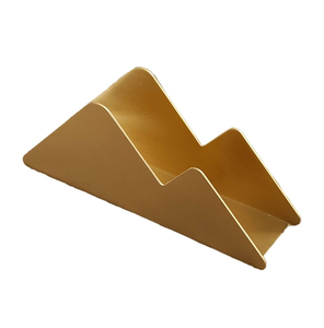 Gold Brass Napkin Holder <b>Wedding</b> Party Home Kitchen Used Luxury Rectangular Gold Tissue Napkin Holder - Product Image 2