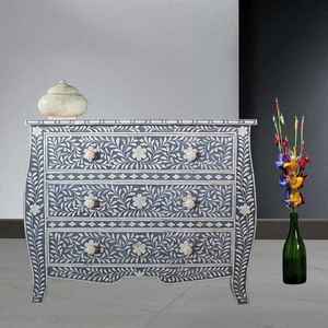 Mesa consola antigua para sala de estar mesa con incrustaciones de hueso con trabajo de Incrustaciones de nácar de mayorista indio - Product Image 2