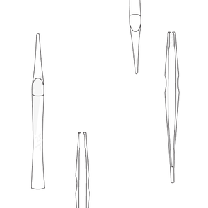 Pinzas de disección de carriles Manual 2-3 dientes mandíbulas dentadas Acero inoxidable 140mm 203mm instrumentos quirúrgicos certificado CE - Product Image 1
