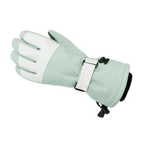 Custom Made Insulated Leather and PU Ski <b>Gloves</b> Windproof Mittens Outdoor Durable Winter Snow <b>Gloves</b> with Touchscreen Functions - Product Image 4