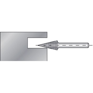 Fresa SKM de 10 mm de longitud de cabeza, 20 mm de vástago, 6 mm de diámetro, carburo, acabado brillante, KVZ 4 dientes, RUKO - Product Image 4