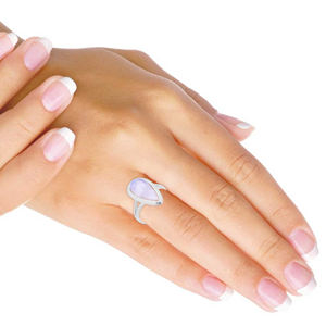 Precioso Arco Iris piedra lunar piedra preciosa 925 plata esterlina sólida anillos de cúpula hechos a mano joyería para dar las gracias anillo de piedras preciosas finas - Product Image 4