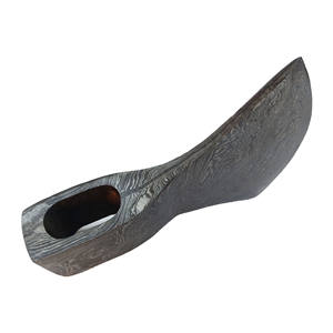 Cabeza de hacha torcida de Damasco rústica de alta calidad OEM grado Industrial supervivencia Barbuda al aire libre grabado al por mayor - Product Image 4
