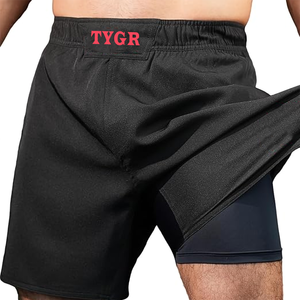 Pantalones cortos BJJ de alto rendimiento con tejido elástico de 4 vías, costuras duraderas, ajuste ligero para entrenamiento y competición - Product Image 2