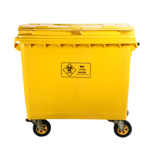 1100L Umweltfreundlicher Induktions-Mülleimer mit 4 Rädern, mobiler Recyclingbehälter, rollender Abfallbehälter für Plastik/Papier, für den Außenbereich, Zuhause, Hotel - Product Image 1
