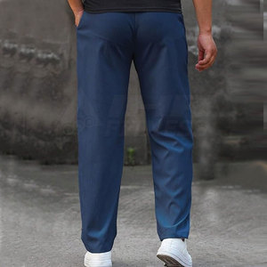 Pantalones de hombre hechos a medida, de alta calidad, 100% algodón, lona, patrón recto, estilo informal, transpirable, respetuoso con el medio ambiente - Product Image 3