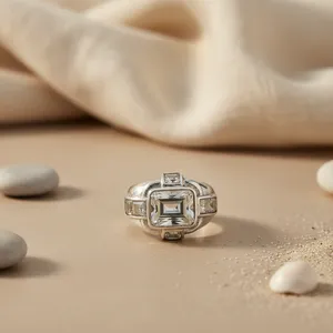 Rose Gold Gold and Rhodium Plated Silver Fashion <b>Rings</b> for Women <b>Cubic</b> <b>Zirconia</b> Inlaid Daily Wear Jewelry - Product Image 2