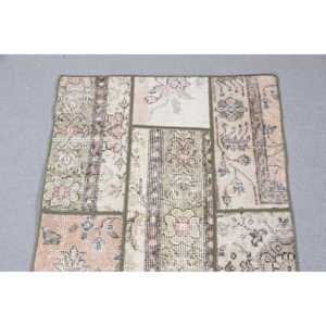 Vintage Turkish Rug 2,1x8,6 ft (63x261 cm), <b>Brown</b> <b>Wool</b> Rug - Product Image 5