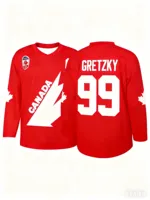 Camiseta de Hockey para Hombre, Manga Larga, Ropa Deportiva Informal, Transpirable y de Secado Rápido, Camiseta Deportiva con Estampado 3D, Estilo Harajuku