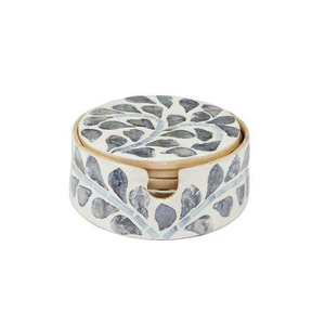 Sous-verres en gros pour hôtels et restaurants – Design classique, écologique, unique, forme ronde, incrustation d'os, artisanat en forme de croissant - Product Image 2