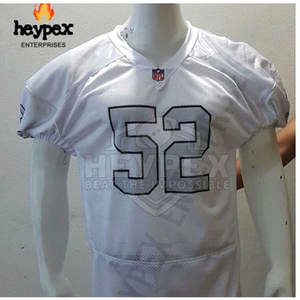 เสื้อฟุตบอลอเมริกัน100% ผ้าโพลีเอสเตอร์ระบายอากาศแขนสั้นออกแบบได้ตามต้องการ - Product Image 5