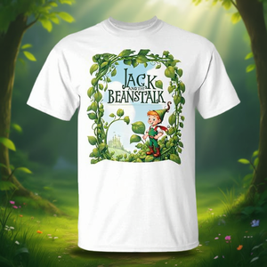 เสื้อยืดปกหนังสือเด็กสำหรับแจ็คและต้นถั่ว ผลิตภัณฑ์ส่งเสริมการขาย - Product Image 3