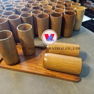 Tasses à café réutilisables en bambou naturel avec logo personnalisé du Viet Nam // Mme Esther vente en gros - Product Image 2