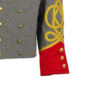 Veste en laine grise de l'infanterie des États du Sud, reproduction de la veste de la Confédération - Product Image 4