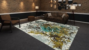 Tay thắt nút len và tre lụa thảm tùy chỉnh kích thước và thiết kế cho nhà văn phòng phòng khách phòng ngủ phòng tắm-không có moq - Product Image 4