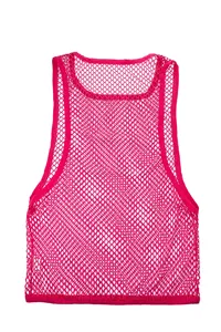 Camisetas sin mangas de malla para hombre al por mayor-Tela transpirable ideal para el verano Streetwear estilo con diseño transpirable - Product Image 3