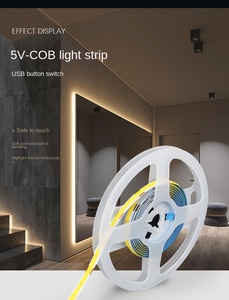 <span class=keywords><strong>Usb</strong></span> Interface 5V Cob Led Licht Strip Afstandsbediening Zelfklevend 8Mm Lineaire Raam Tv <span class=keywords><strong>Computer</strong></span> Achtergrond Sfeer Ip20 Hoog - Product Image 6
