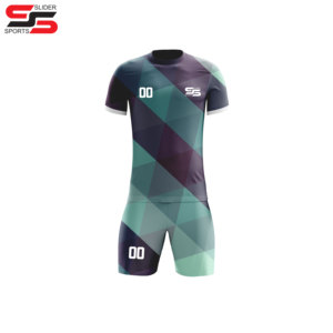 Haut de vêtements de football à sublimation pour hommes, uniformes de football, maillots de football de couleur jaune et verte, uniforme de football - Product Image 3