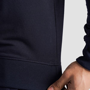 Men 100% Cotton Solid Winter Sweatshirt Wholesale Dropped Shoulder Heavyweight Fleece Regular Fit Streetwear Hoodies - Product Image 6