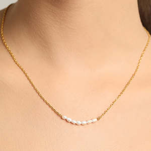 NOVAMART Fine 925 Sterling Silver Pearl Charm <b>Necklace</b> <b>Chain</b> Wholesale Export - Product Image 5