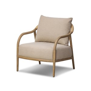 Sassanid, recién llegado, sillón de madera de teca maciza, diseño italiano para exteriores, para Patio, jardín, sala de estar, sillón de jardín tapizado - Product Image 1