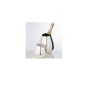 Bol à poinçon en acier inoxydable de qualité supérieure avec poignées de conception de renne bol à champagne seau à glace à champagne - Product Image 1