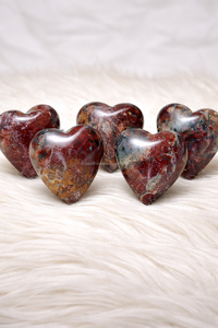 Vente en Gros de Haute Qualité Naturelle d'Indonésie Rouge Prune Agate Coeur Petites Pierres Précieuses Artisanat Cristal de Guérison 4X4X2 cm - Product Image 5