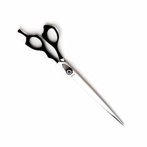 กรรไกรตัดขนสัตว์เลี้ยงแบบมืออาชีพกรรไกรเล็มด้ามจับสีดำใบมีดคมแบบตรงกรรไกรสแตนเลสแบบญี่ปุ่น - Product Image 5