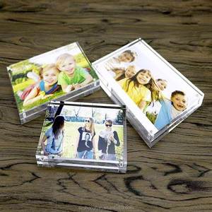 Acrylic 4x6 Magnetic <b>Photo</b> <b>Frame</b> Stylish Clear Display for Effortless <b>Photo</b> Attachment on Refrigerators and <b>Metal</b> Surfaces - Product Image 2
