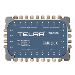 Multiconmutador de satélite en cascada de 9 entradas y 8 salidas, Multiconmutador DiSEqC 2.0, Multiconmutador de banda C y Ku - Product Image 1