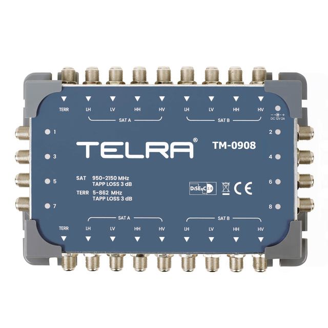 9 in 8 Output Satellite Multiswitch Cascade Multiswitch Diseqc 2.0 c Ku Band Multiswitch