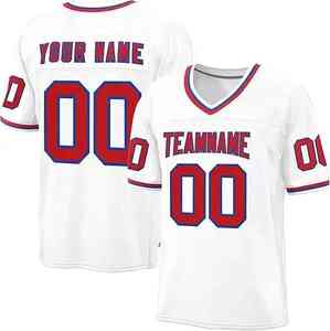 Jersey de fútbol americano de EE. UU. sublimado de alta calidad al por mayor uniforme de camisetas de fútbol de Rugby de entrenamiento de equipo de gran tamaño - Product Image 4