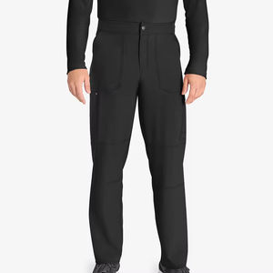 Pantalon de travail médical unisexe confortable et flexible en tissu tissé, nouveau style pour hommes, tenue de médecin. - Product Image 1